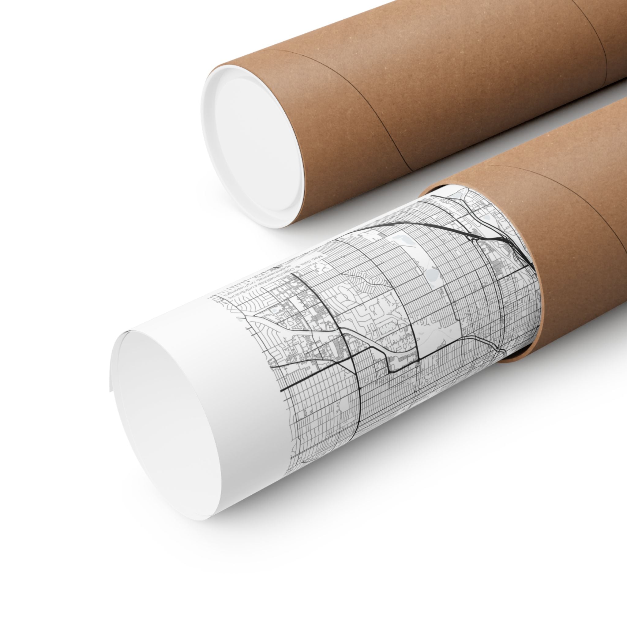 Denver, Colorado City Map Print — Minimalist Street Map Wall Art
