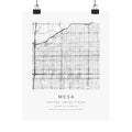 Mesa, Arizona City Map Print — Minimalist Street Map Wall Art