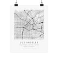 Los Angeles, California City Map Print — Minimalist Street Map Wall Art