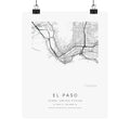 El Paso, Texas City Map Print — Minimalist Street Map Wall Art