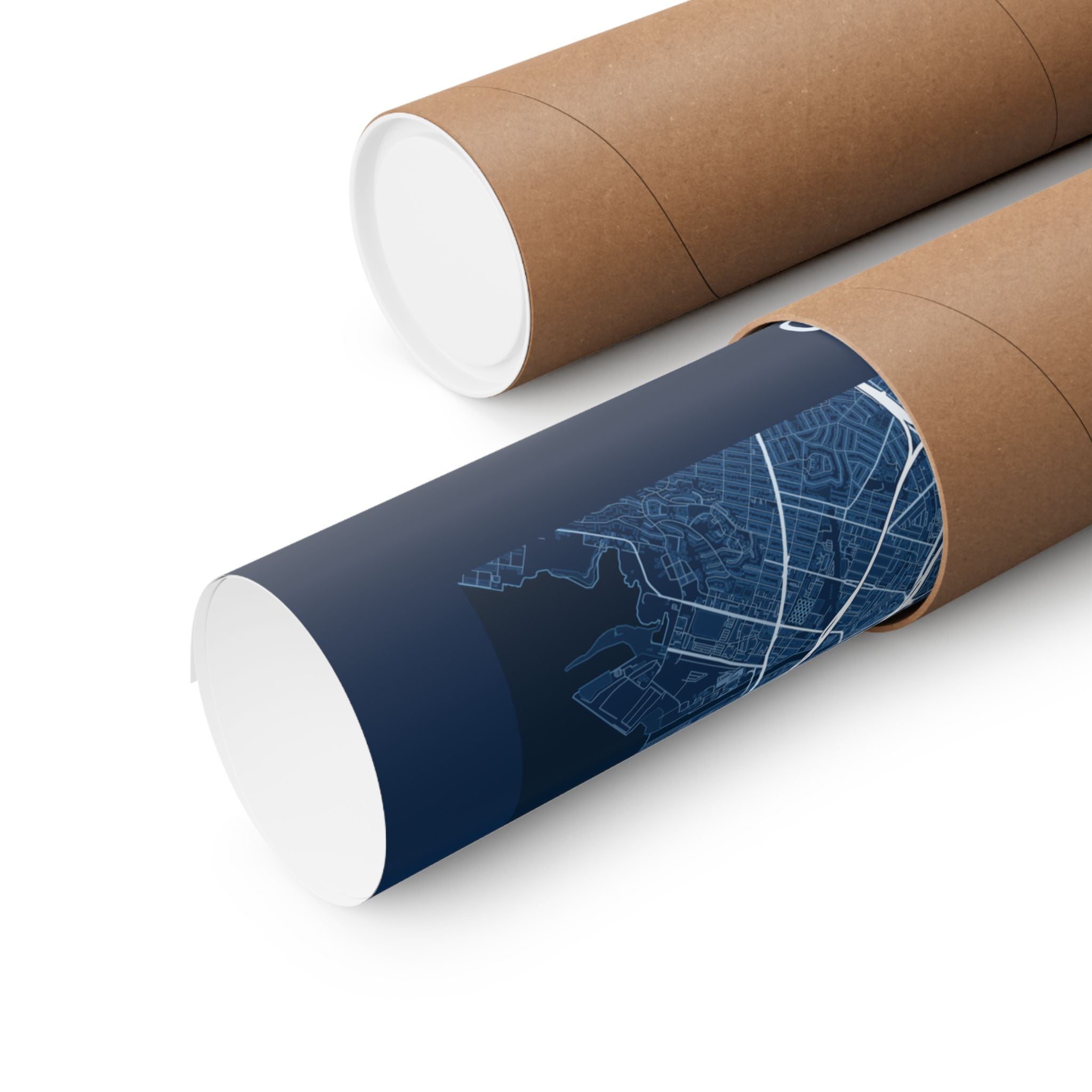 San Francisco, California City Map Print — Blueprint Navy Street Map Wall Art